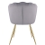 Krzesło tapicerowane, do jadalni, ASTRI, złote nogi, szare