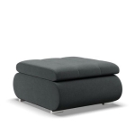Pufa otwierana, schowek, Bosco, velvet, 70x88x42 cm, ciemny szary