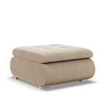 Pufa otwierana, schowek, Bosco, sztruks, 70x88x42 cm, beżowa