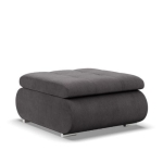 Pufa otwierana, schowek, Bosco, sztruks, 70x88x42 cm, ciemny szary