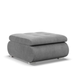 Pufa otwierana, schowek, Bosco, sztruks, 70x88x42 cm, jasny szary