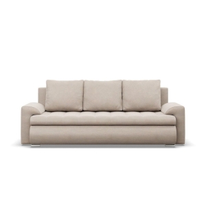 Kanapa rozkładana, Bosco, velvet, 222x96x92 cm, beżowy