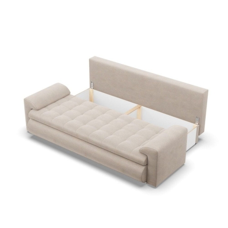 Kanapa rozkładana, Bosco, paros, 222x96x92 cm, beżowy