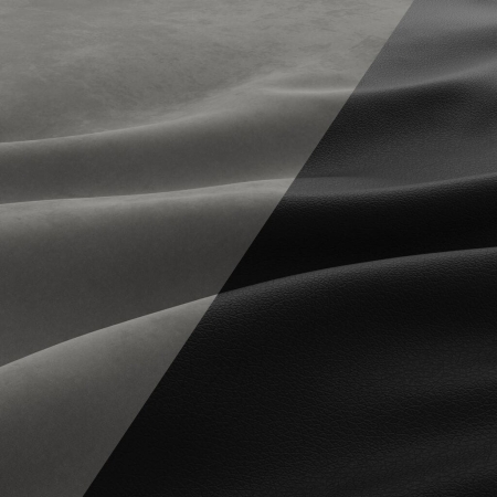 Kanapa rozkładana, Bosco, velvet, ekoskóra, 222x96x92 cm, ciemny szary, czarny