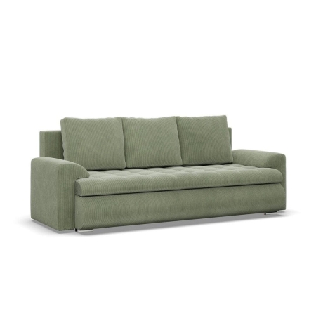 Kanapa rozkładana, Bosco, sztruks, 222x96x92 cm, oliwkowy