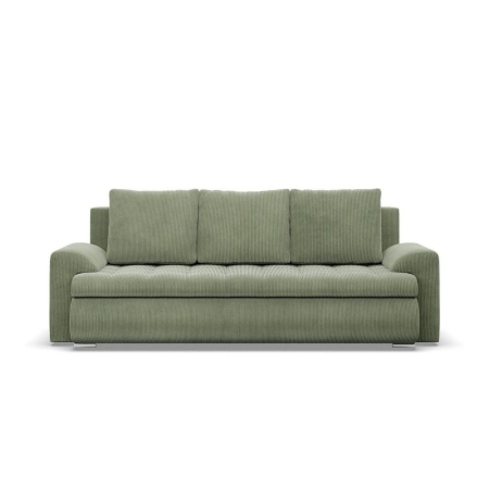 Kanapa rozkładana, Bosco, sztruks, 222x96x92 cm, oliwkowy