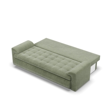 Kanapa rozkładana, Bosco, sztruks, 222x96x92 cm, oliwkowy