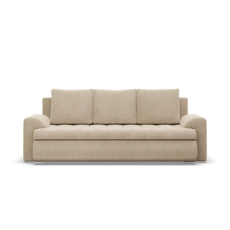 Kanapa rozkładana, Bosco, sztruks, 222x96x92 cm, beżowy