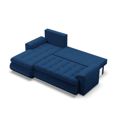 Narożnik rozkładany, lewy, Bosco, kronos, 230x159x89 cm, granatowy