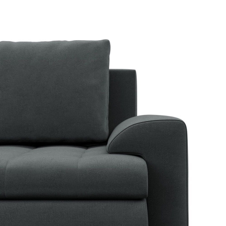 Narożnik rozkładany, lewy, Bosco, kronos, 230x159x89 cm, ciemny szary