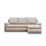 Narożnik rozkładany, prawy, Bosco, paros, 230x159x89 cm, beżowy