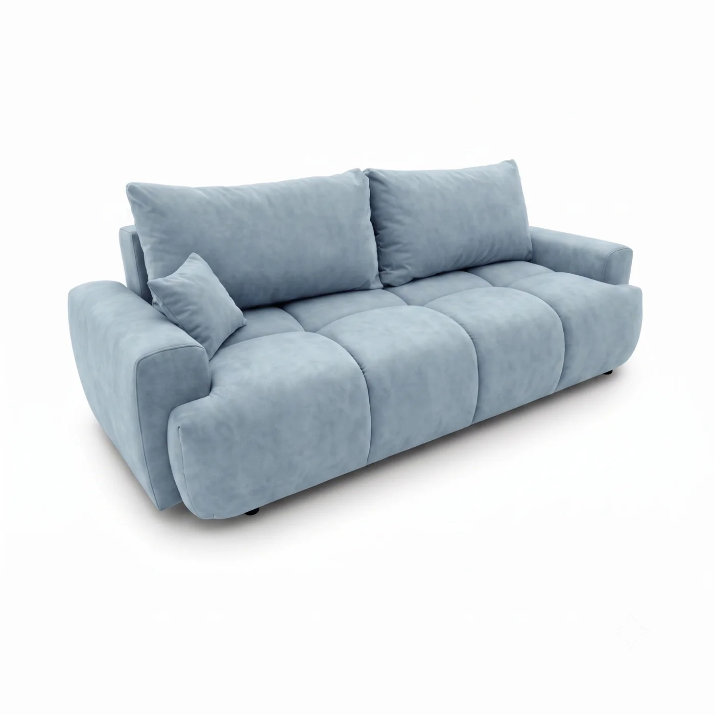 Kanapa, PELAGO, velvet, 239x102x93 cm, jasny niebieski