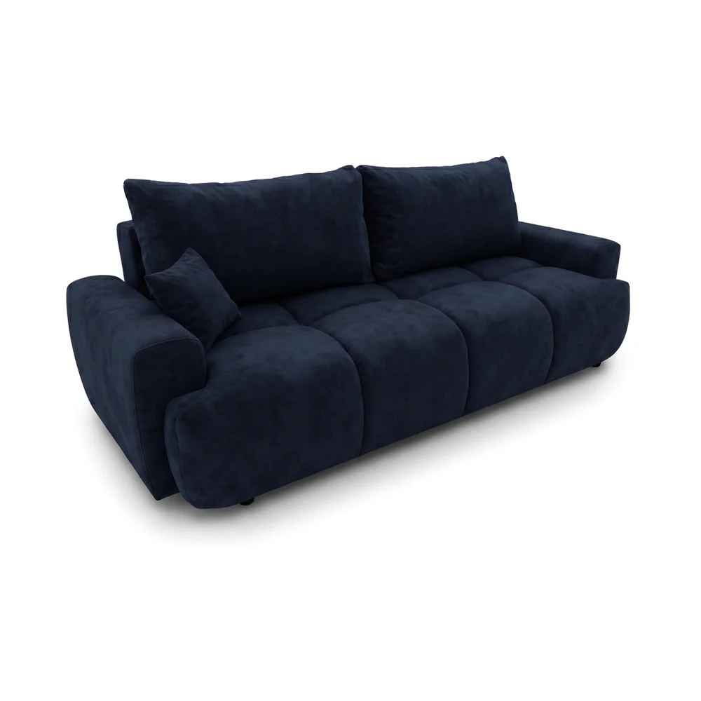 Kanapa, PELAGO, velvet, 239x102x93 cm, niebieski