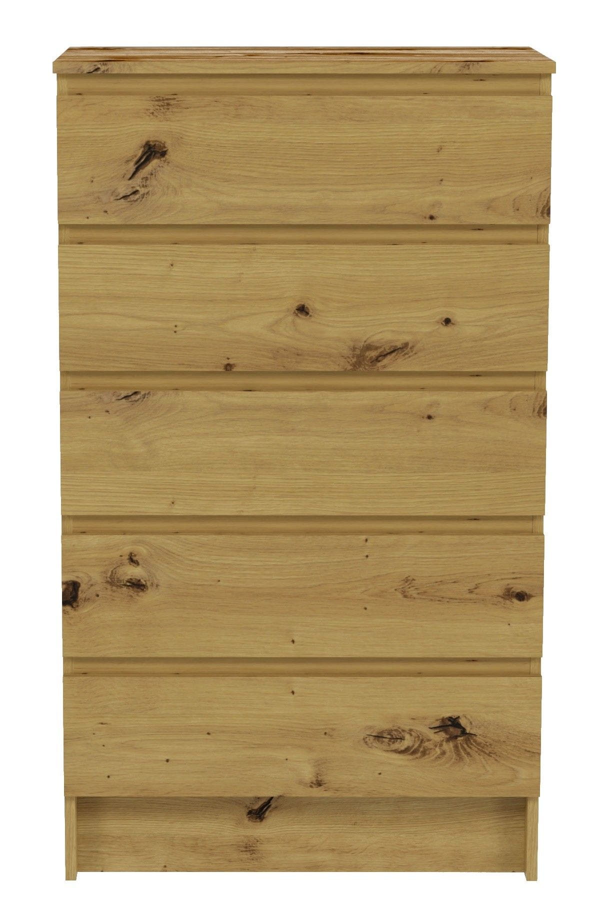Komoda do sypialni, salonu, M5, 70x40x120 cm, dąb artisan, mat