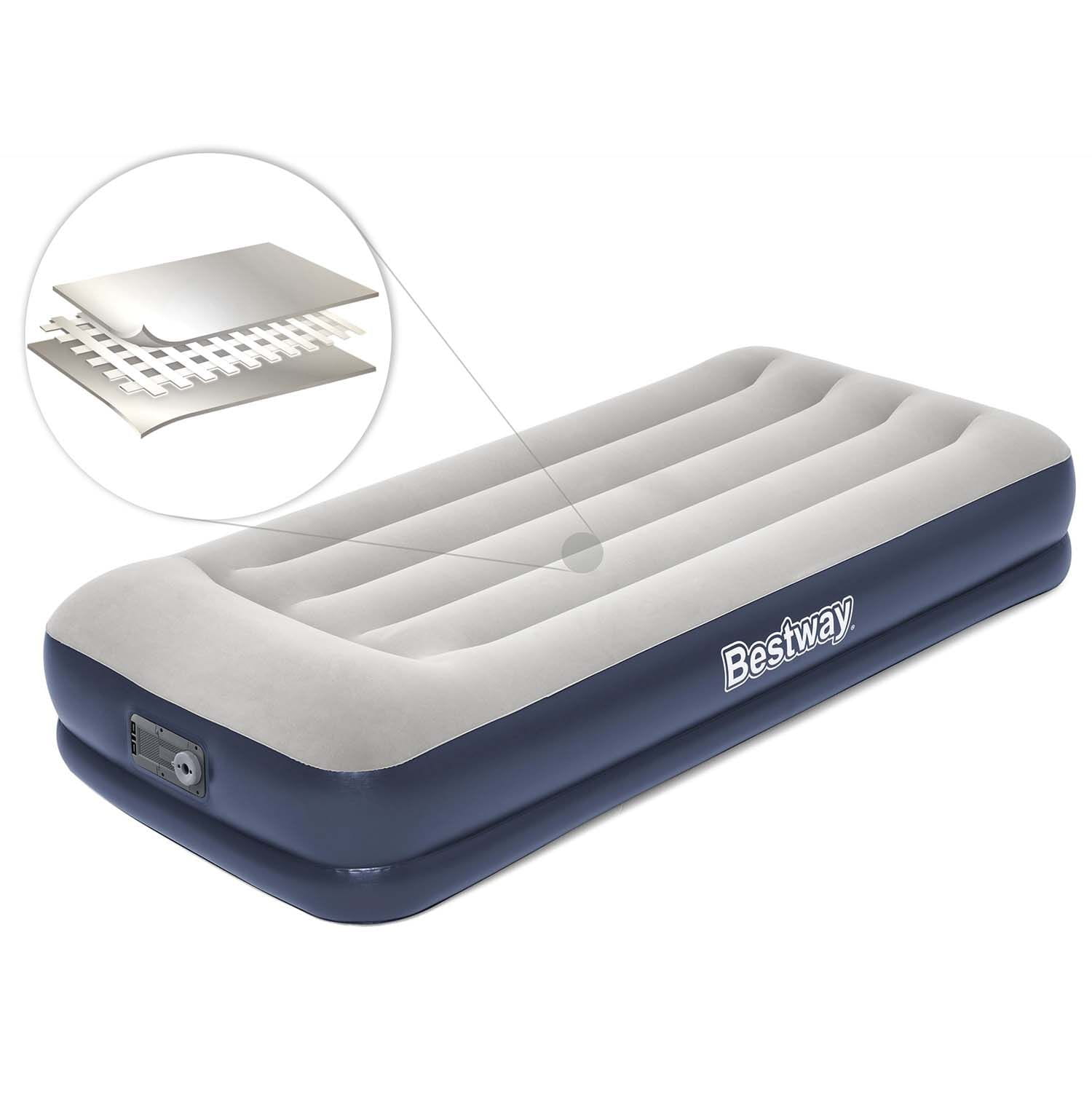 Materac dmuchany, jednoosobowy, z pompką, Bestway, 191x97x36 cm