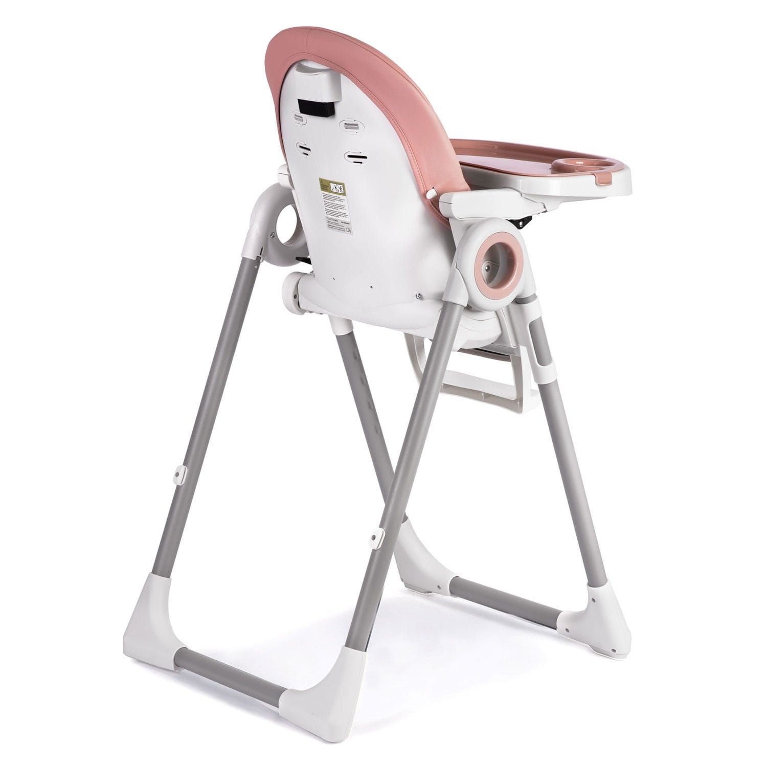 Krzesełko do karmienia ze stolikiem, Belo, różowe