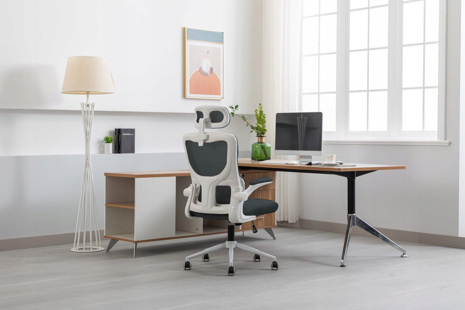 Fotel ergonomiczny, regulowany, MIDO, czarny